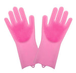 1Pair Gloves Kitchen Silicone Cleaning Gloves