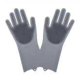 1Pair Gloves Kitchen Silicone Cleaning Gloves